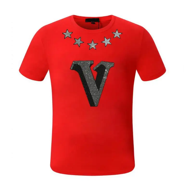 S-6XL  Anime  T Shirt For Men Rhinestones  Dress  Summer Fashion  Diamonds   T-Shirts  Streetwear  Men's Clothing