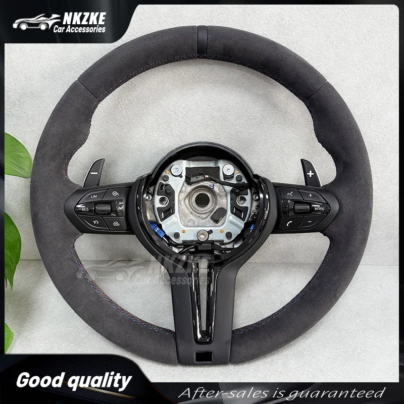 M Sport Lenkrad Alcantara Lenkrad für BMW E Serie M3 E90 E91 E92 E93 X5 E70 X6 E71 X1 E84 E81 E82 E87 E88