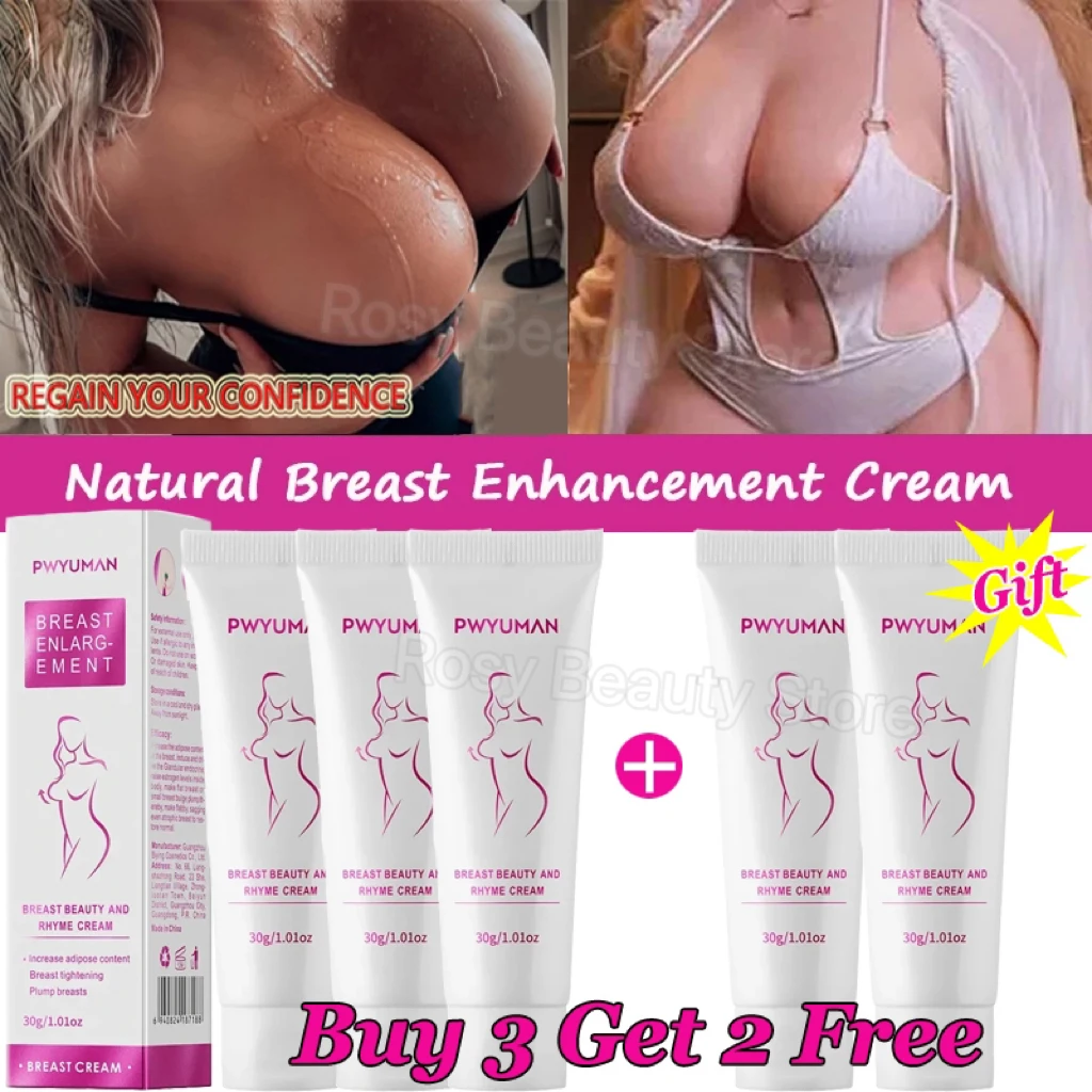 

3/5Pcs Breast Enlargement Cream Chest Lift Firm Enhancer Care Oil Butt Breast Plump Growth Massage Boobs Bigger Sexy Body Care