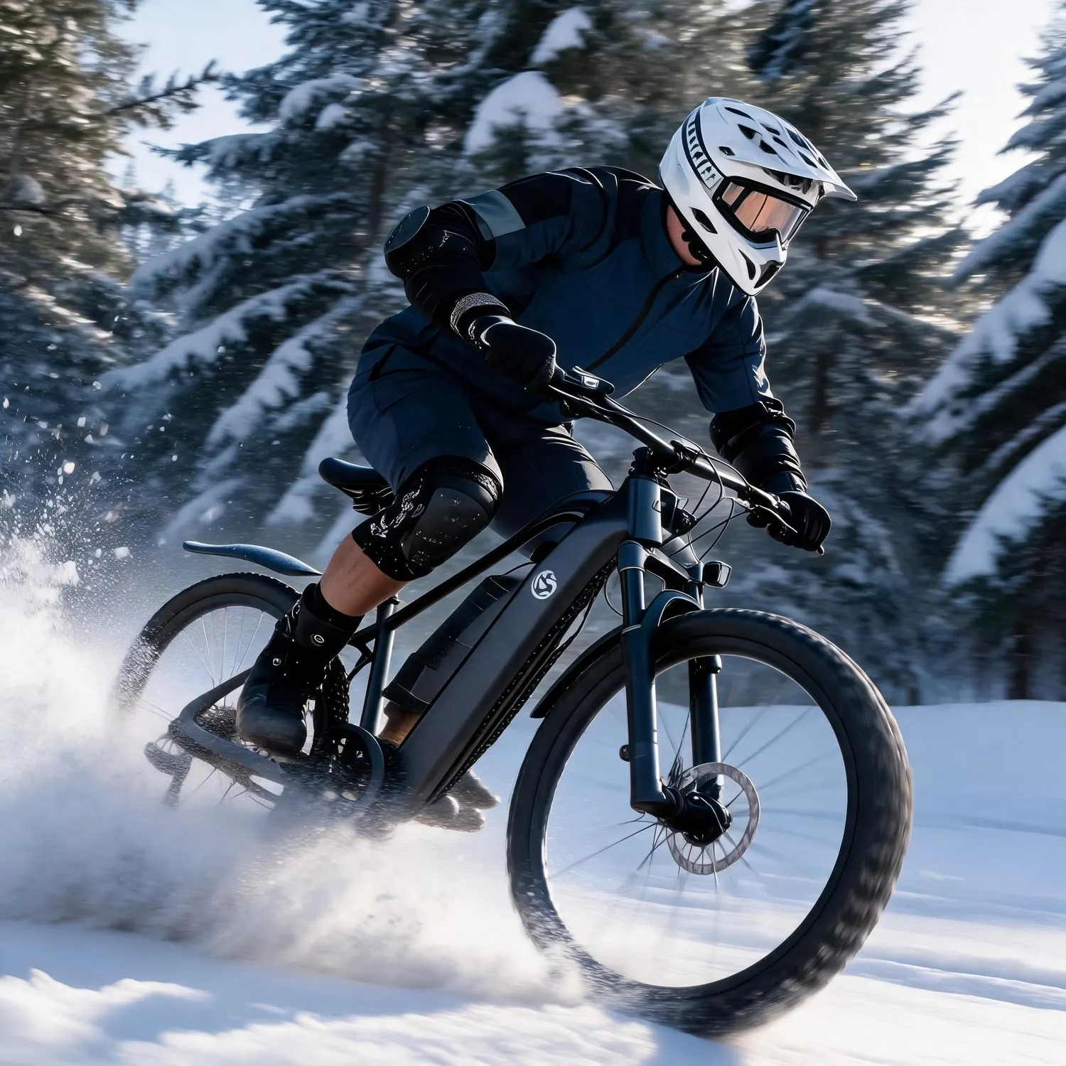 Forest Cargo E-bike, 500W motor, mechanical disc brake, pedal assist, removable battery, stable frame for small off-road cargo transport
