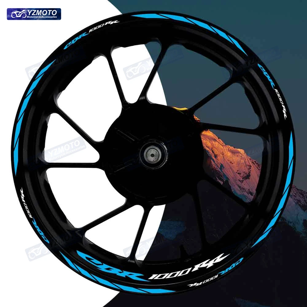 

For Honda CBR1000RR CBR 1000RR Motorcycle 17 Inch Front And Rear Wheel Hub Decal Decorative Reflective Waterproof Rim Stickers
