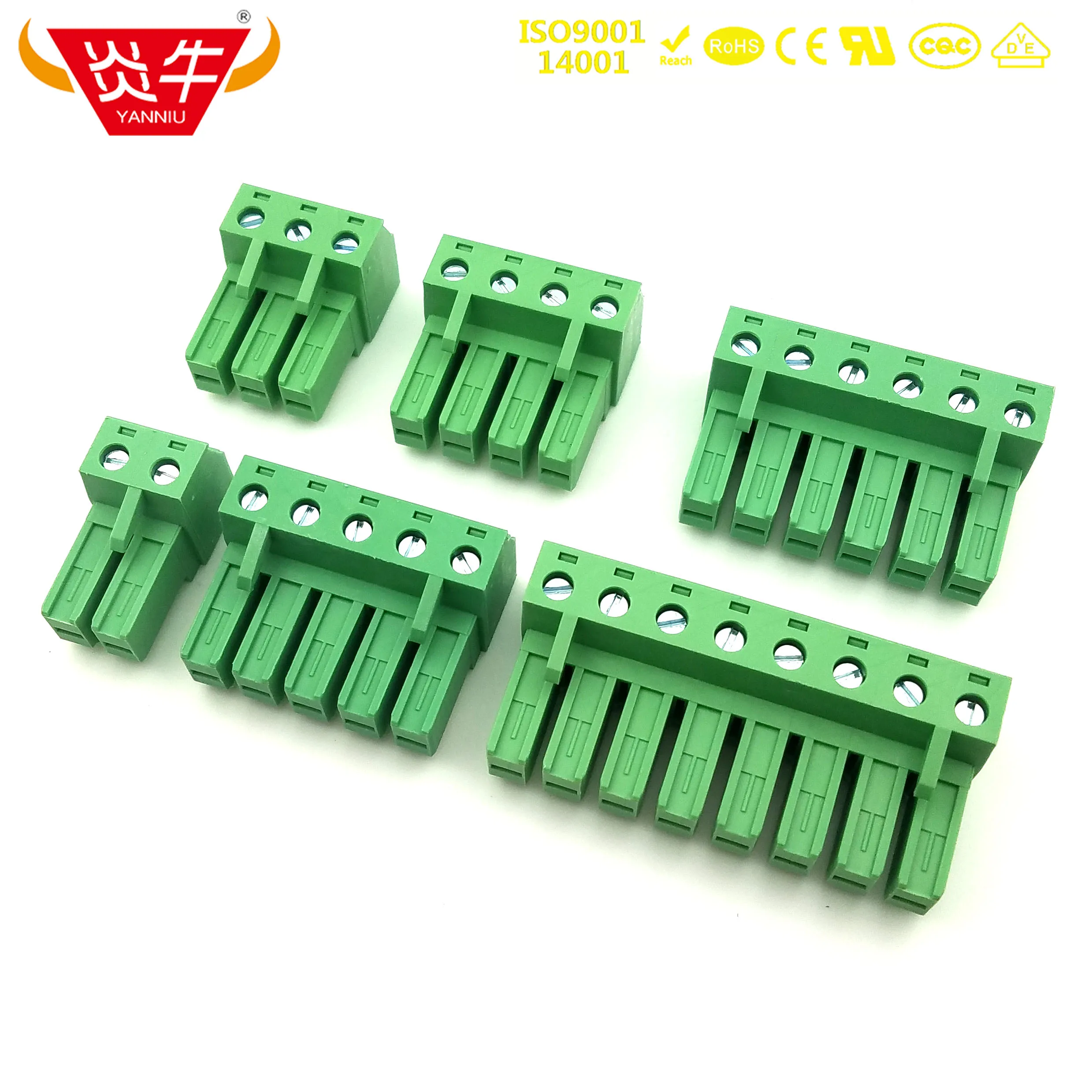 Conector PCB KF2EDGSK 7,62 2P ~ 12P, bloque de terminales enchufable 5EDGK 7,62mm 2PIN ~ 12PIN PC 4 ST PHOENIX CONTACT DEGSON, 10 piezas