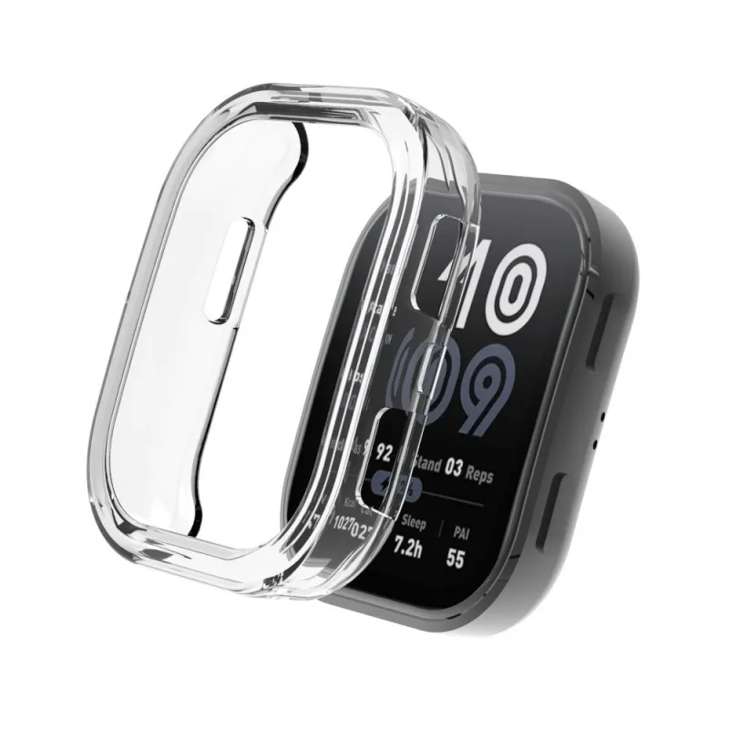 Amazfit BIP 6 (A2435) 용 소프트 TPU 중공 케이스 Amazfit Bip6 (A2435) 액세서리 용 스마트 시계 스트랩 범퍼 커버 보호대