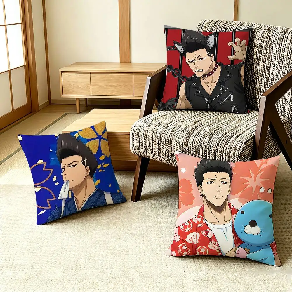 Barou S-Shouei Blue Lock Selfish King Striker   Pillow Case Pattern Printed Pillowcase For Living Room Sofa Cushion Cover