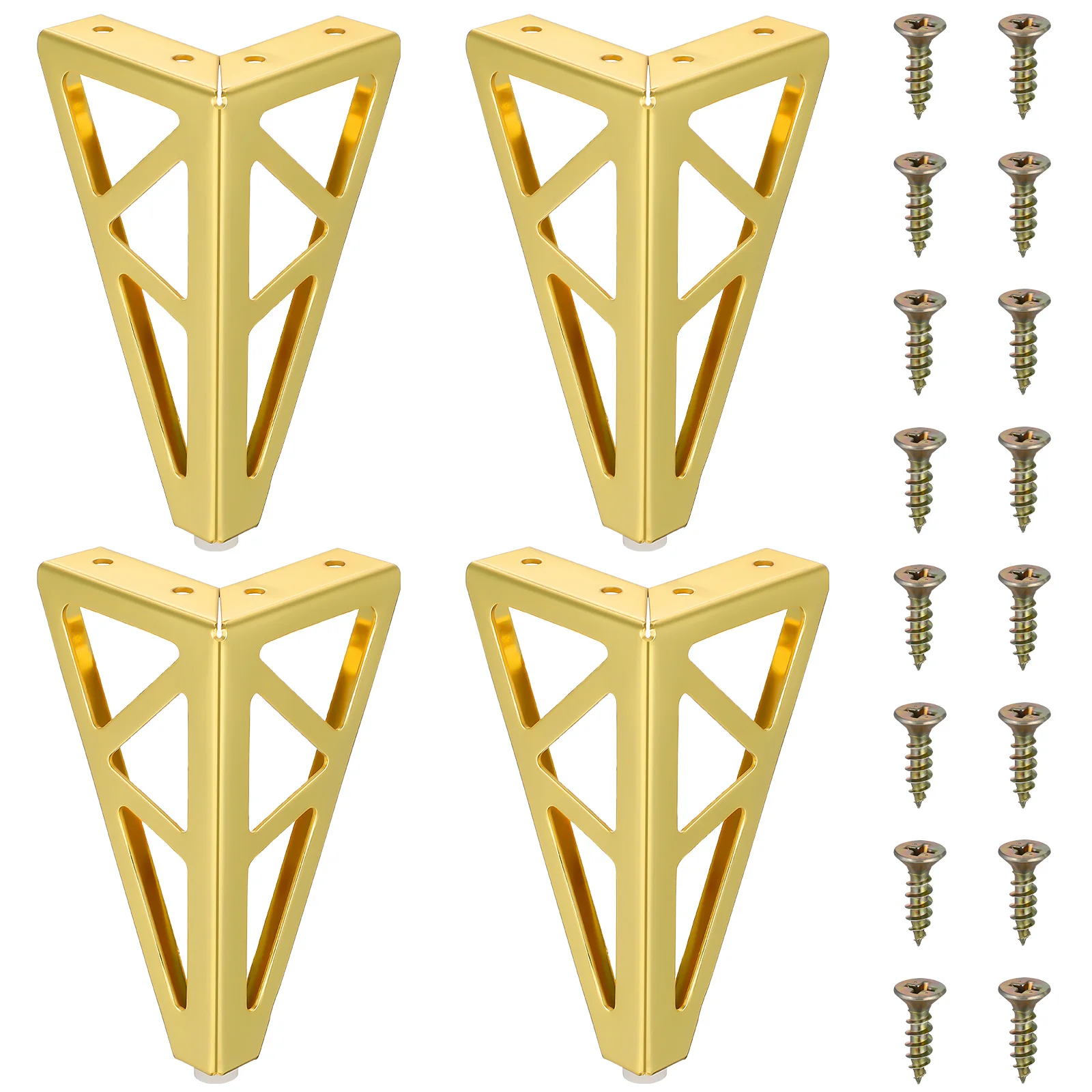 

4Pcs Furniture Legs Support Heavy Duty Metal Sofa Replacement Legs Kitchen Coffee Table Bench Cabinet Table Feet