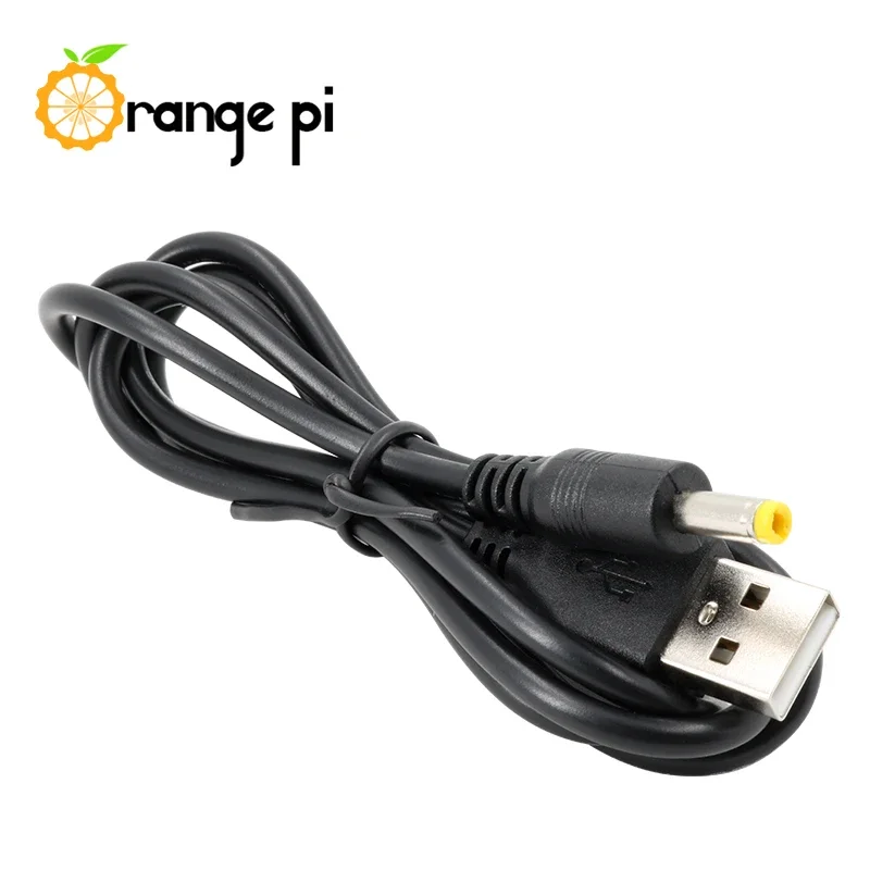 Laranja Pi USB para DC Cabo de Alimentação, Comprimento 1m, 4.0x1.7mm, Buraco Redondo, Linha de carregamento