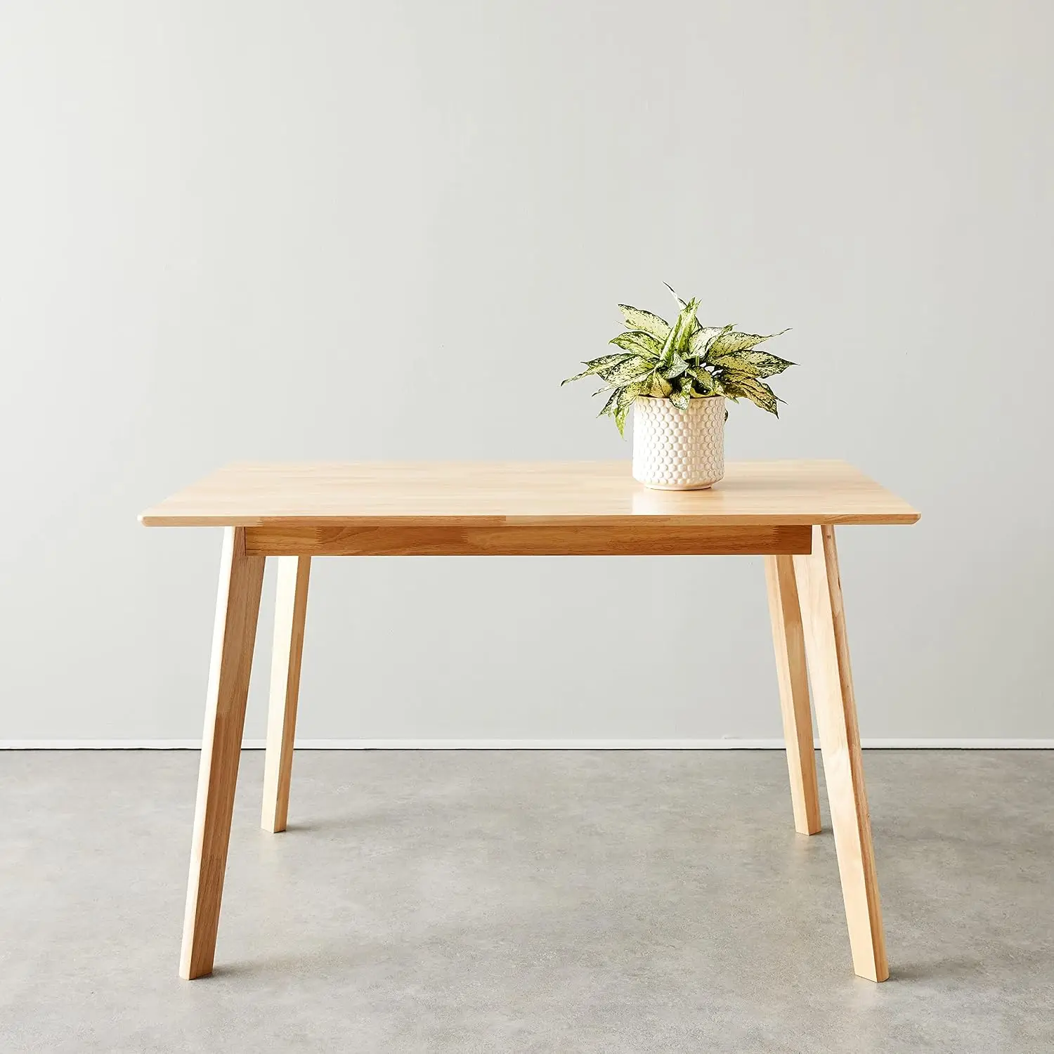 Sturdy Solid Wood Rectangular Dining Table, Easy Assembly, Kitchen Table, 29.5