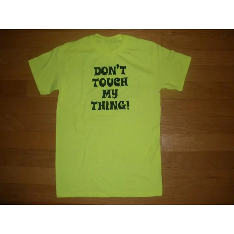 New Unisex Hooters *Dont Touch My Thing Neon Yellow Tee Clearwater FL M,L,XL,2X