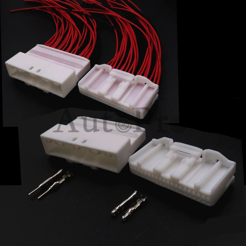 1 Set 40 Hole 1318389-1 Auto Navigation plug For Nissan AC Assembly Small Power Multimedia System Wire Cable Socket 1674312-1