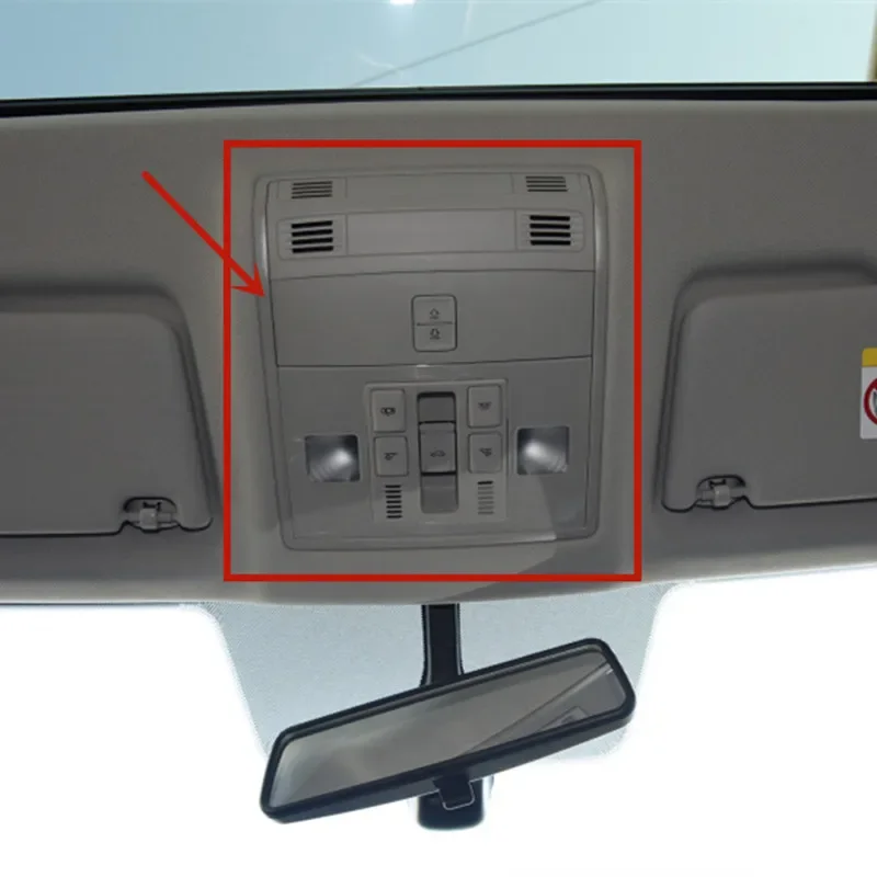 For Skoda KAROQ 2018 2019 2020 2021 Car Interior Accessories Styling Front Reading Lights Cover Trim Metal view 4