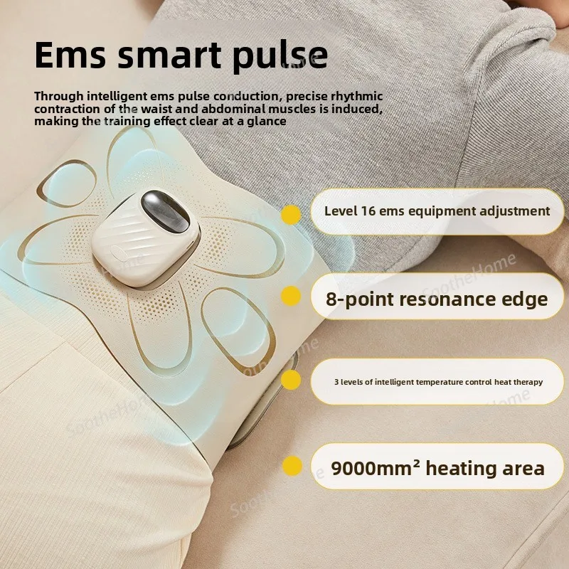 For ems Massage Belt for Sweating and fat-burning, detachable abdominal heating support belt, home waist massager