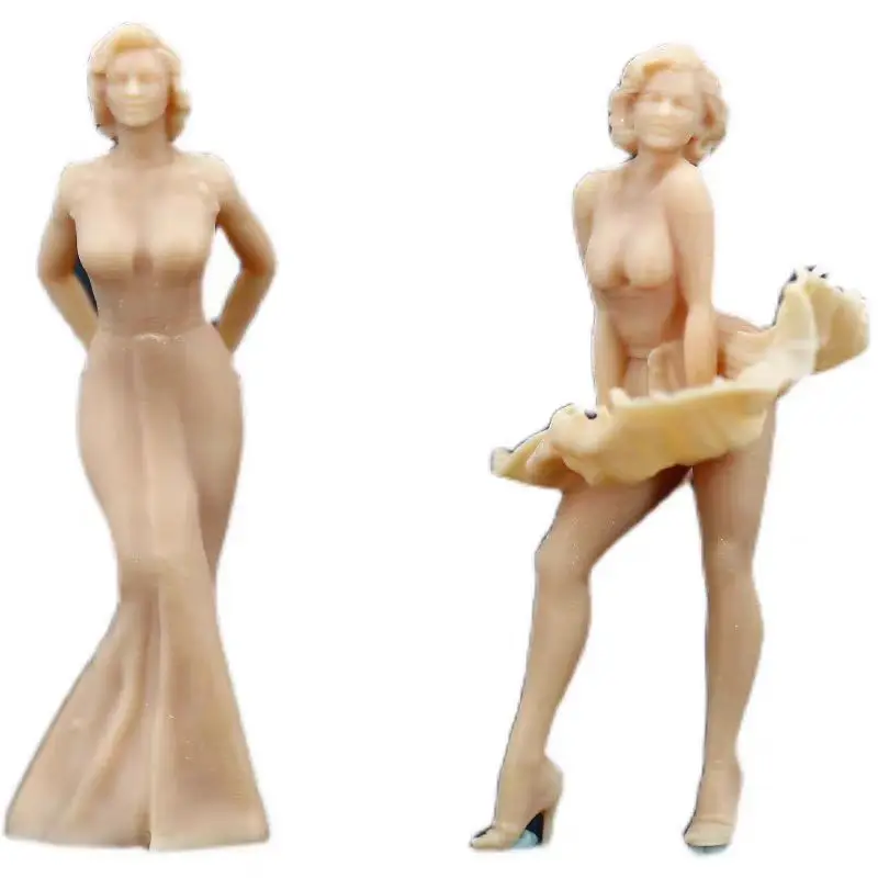 Resin 1/87 1/64 1/43 Movie Characters Girl Diorama Figure Model Miniature Creative Photography Cars Vehicles Toys