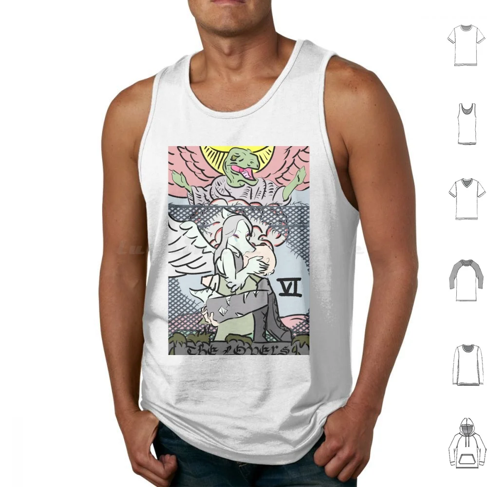 The Lovers Tank Tops Print Cotton The Lovers Tarot Fang Anon Gbvh Goodbye Volcano High Sg Snoot Game