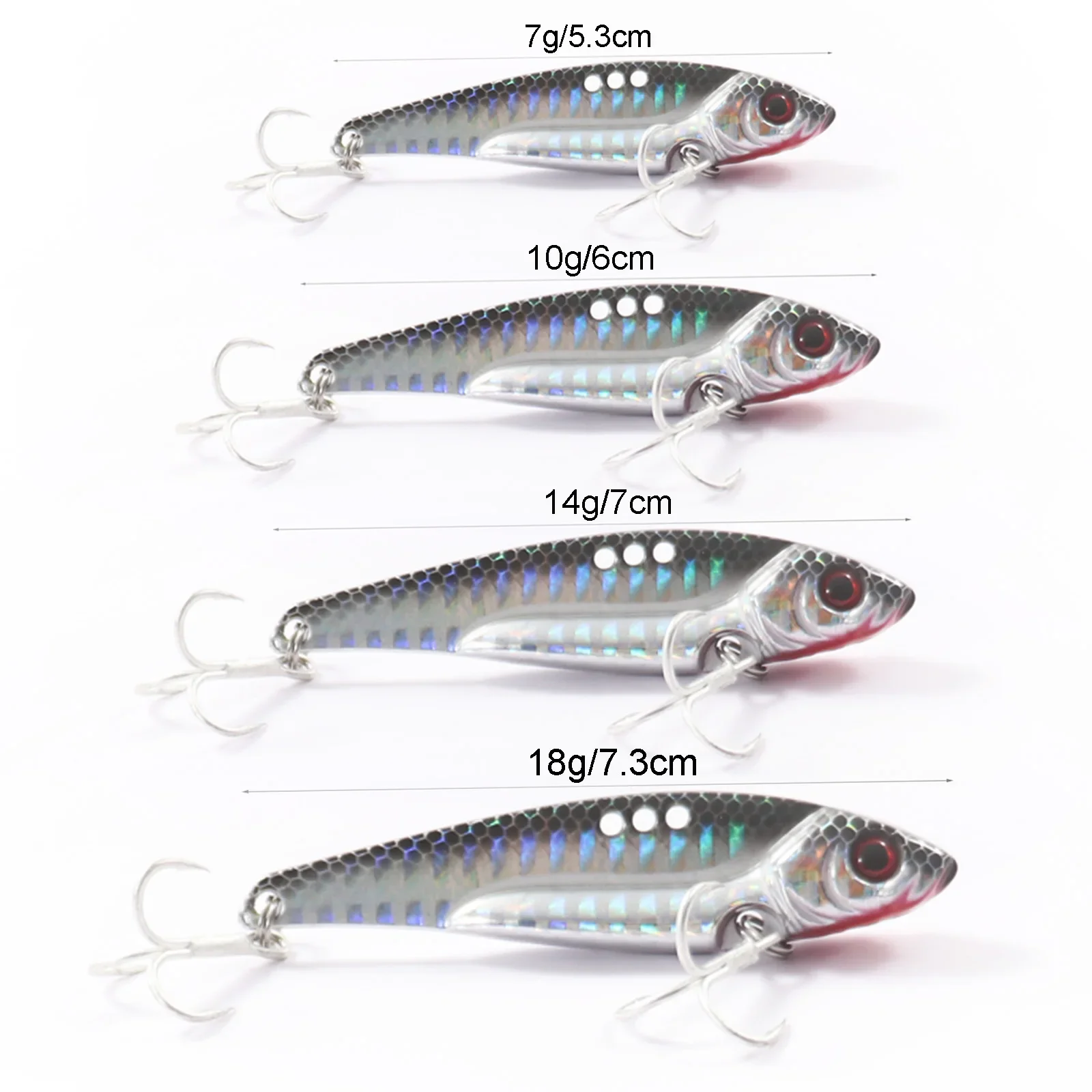 VIB Fishing Lure 7-18g Blade Metal Sinking Spinner Vibration Bait Swimbait Pesca for Bass Pike Perch Pesca Crankbait Tackle Bait