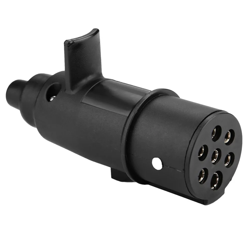 Compatible 7 Pin 24V Trailer Plug Easy Installation Heavy Duty Towing Connector Plug Play Trailer Adapter Trailer Truck