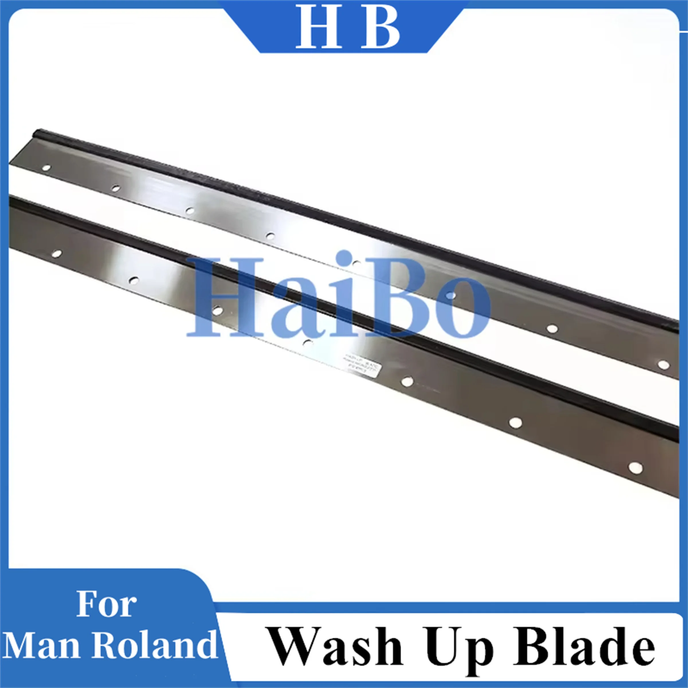HaiBo Best Quality 5 Piece/lot 800x65mm 8 Holes Offset Printing Machinery Parts Wash Up Blade For Roland