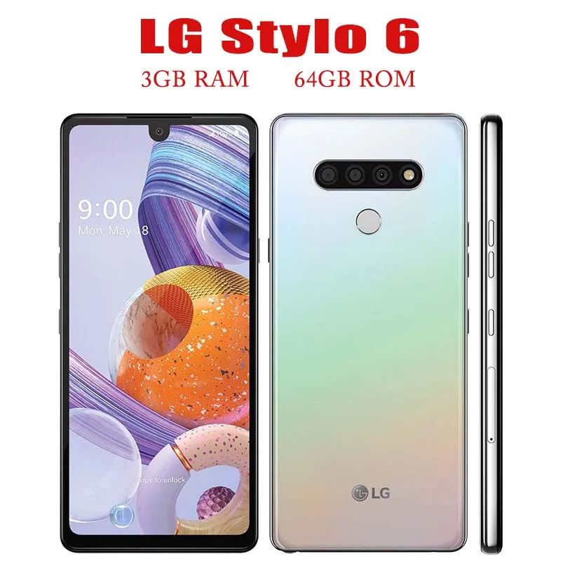 

Original Unlocked LG Stylo 6 Q730TM 64GB ROM 3GB RAM Mobile 4G LTE Quad Core Smartphone Rear Camera 13MP 6.8" Cell Phone Touch