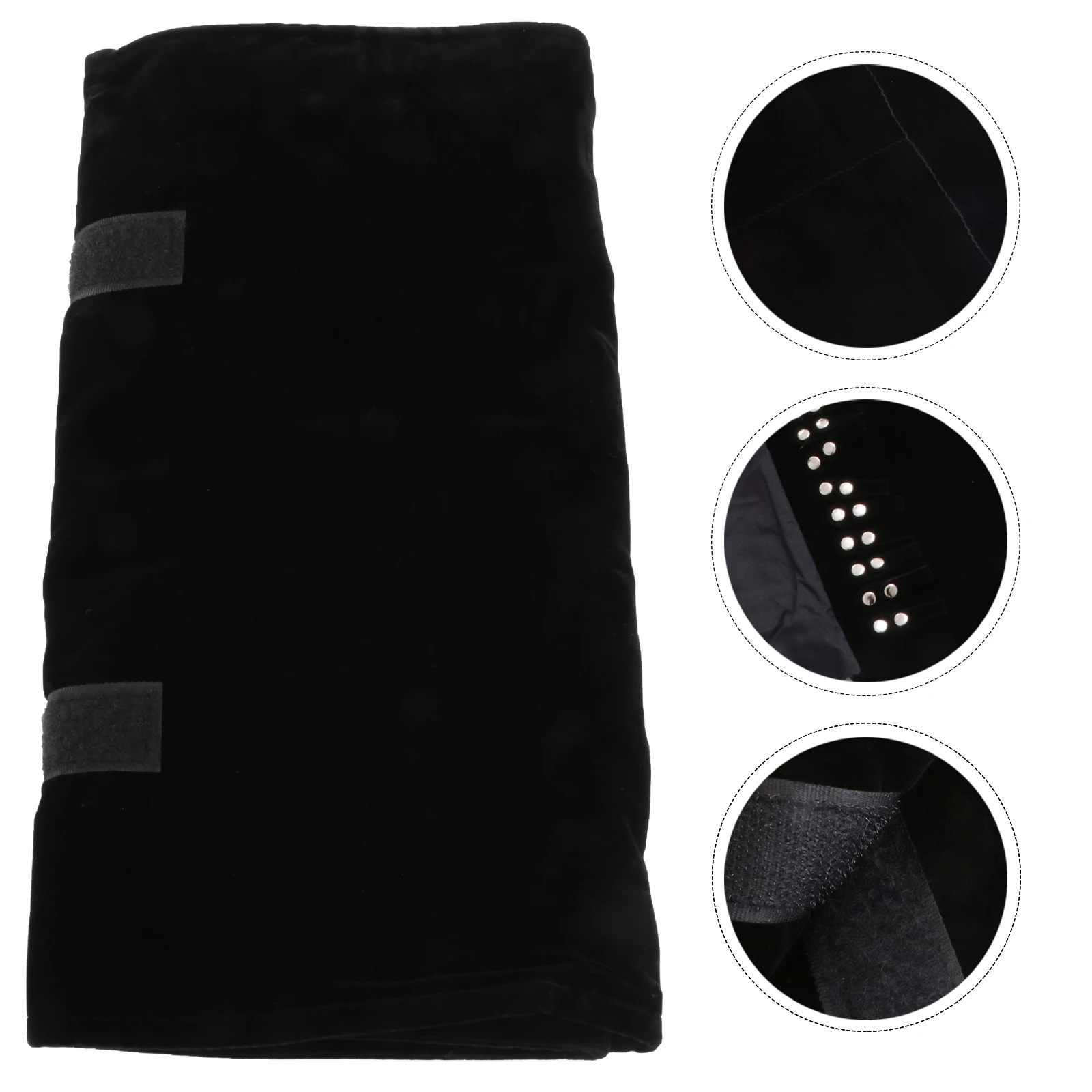 

Jewelry Roll Storage Bag Black Durable Organizer Compact Portable for Necklace Bracelet Earrings Travel Pouch Jewelry Roll Bag