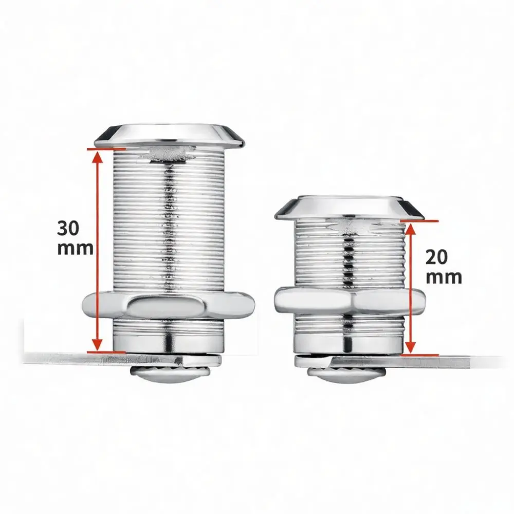 Office Locker Cam Lock For Cabinet Drawer Security Replacement Cylinder Metal Key Furniture Hardware Fitting Tooling