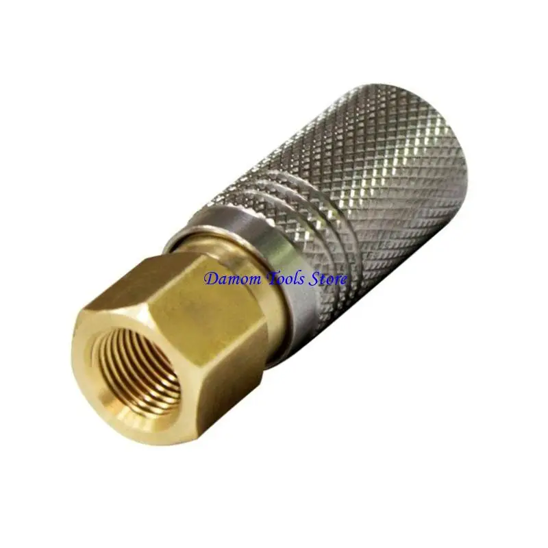 57BE 8mm Quick Disconnect Adapter Coupling Adapter Aluminium Internal External Thread Air Inflation Quick Connector