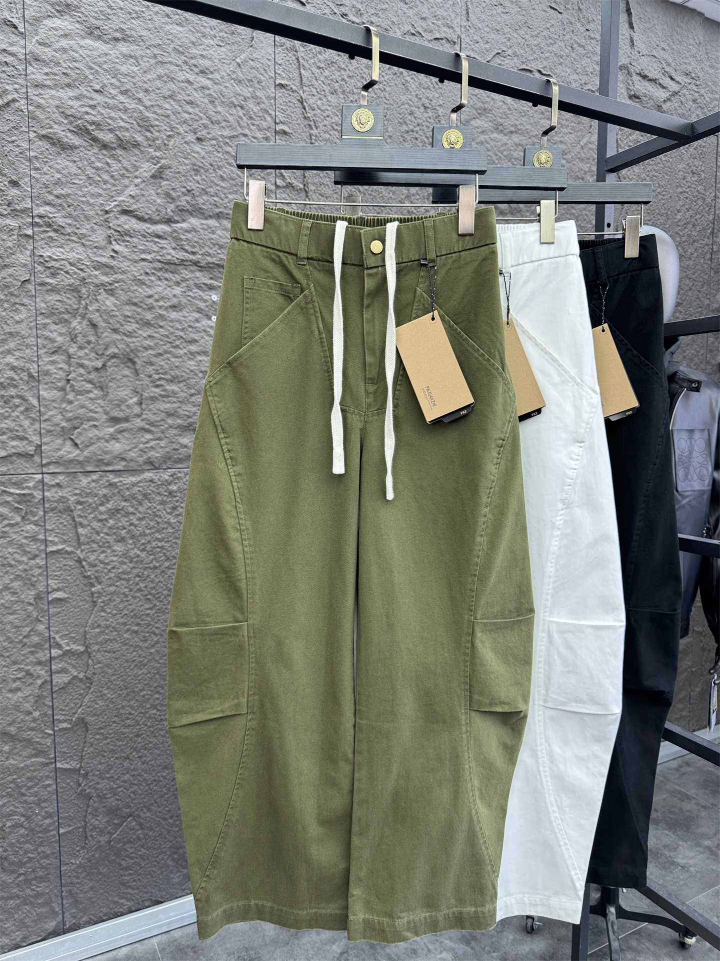 

Svip American Sle Workwear Pants 00% Cotton Loose Fit Men's Casual Trousers Comfortable Straight Leg Pure Color Autumn