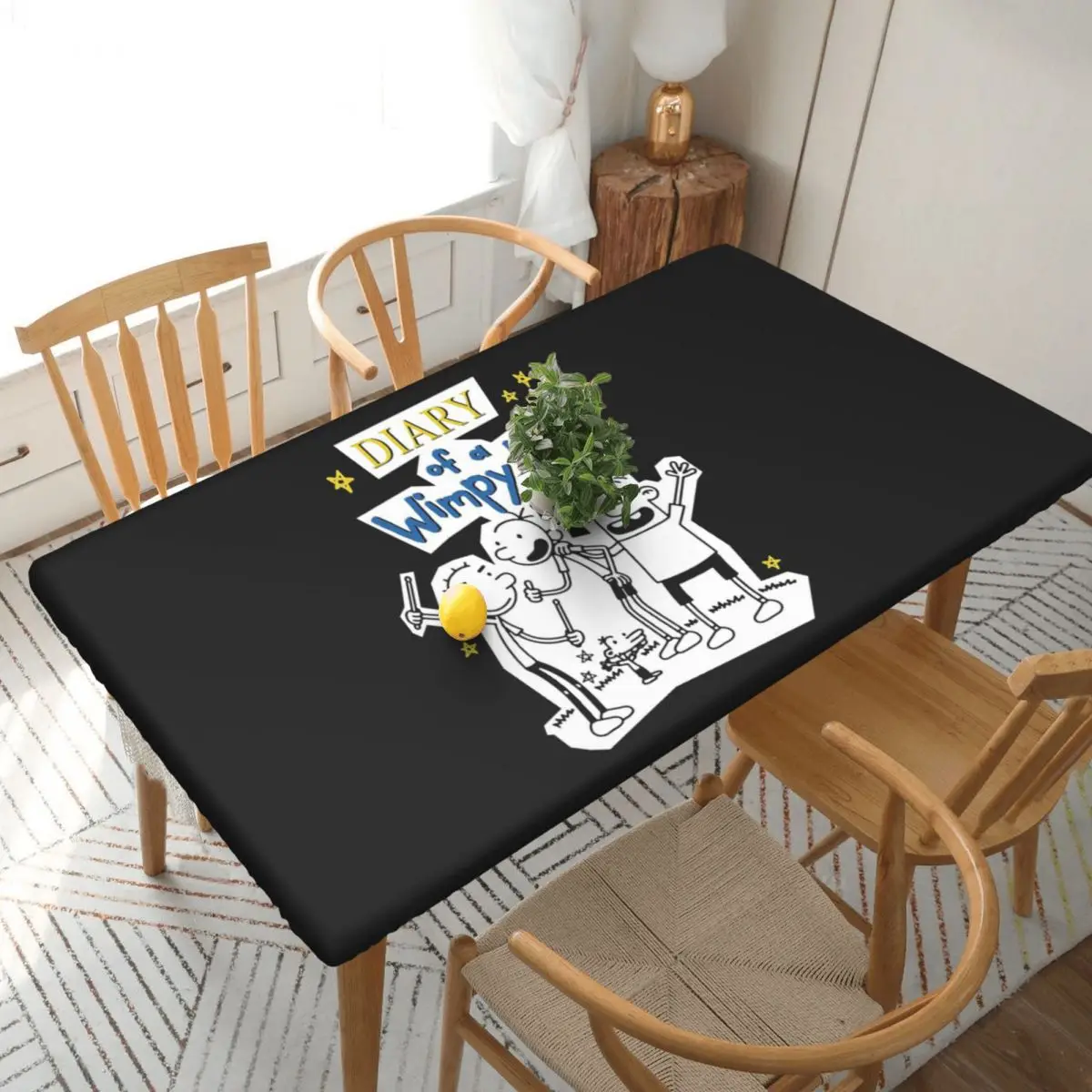 Diary Of A Wimpy Kid Wimpy Kid Group Custom Rectangular Tablecloth Waterproof Table Cover for Dining Events Table Cloth