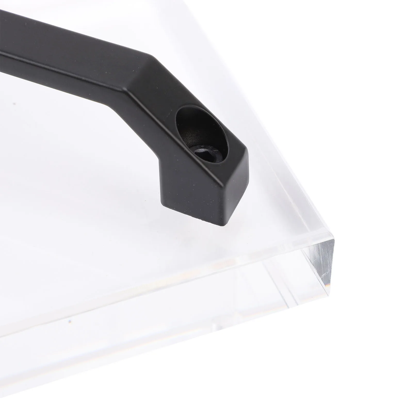 1Pcs 12x12cm HTV Cooling Block Acrylic Aluminum Alloy Heat Press Cooling Block Transparent Metal Handle