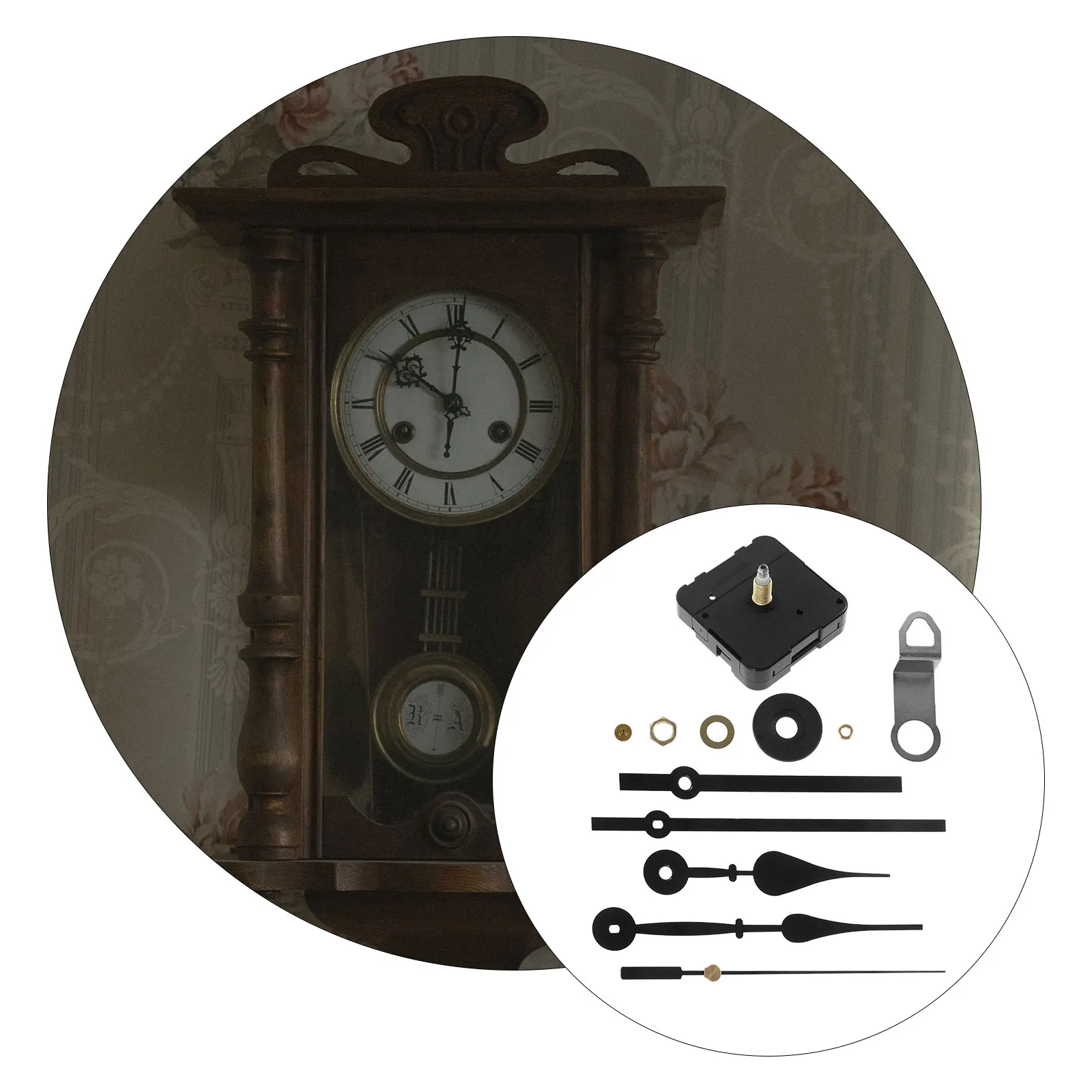 

1 set Quartz Clock Movement DIY Replacement Parts Mechanism Wall Kit Black Pendulum Clock Repair Craft Accessories