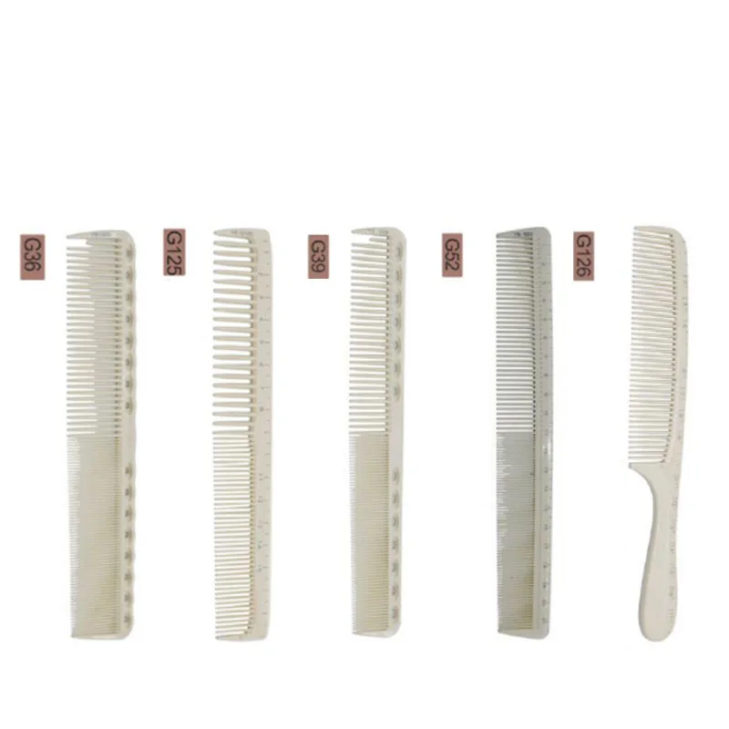 

1 шт. расчески для стрижки волос с линейкой, инструмент Peines de Corte con Medida, маленькие конические портативные и антистатические расчески