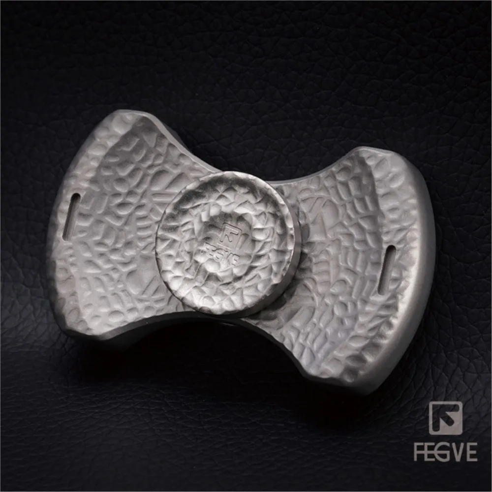 FEGVE EDC météorite Fidget Spinner à deux lames Fidget Spinner titane soulagement du Stress jouet conceptions originales accessoires de bureau