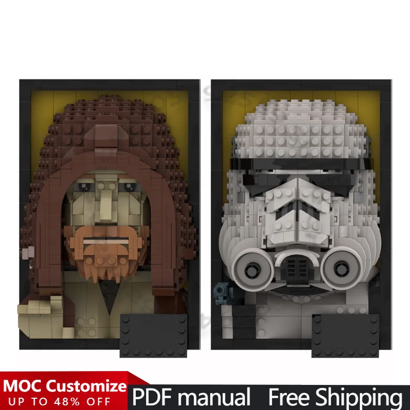 

1229 PCS Popular Game Character Series 3D Frames MOC Customize Modular Building Block Creative Design DIY Boy Toy Christmas Gift