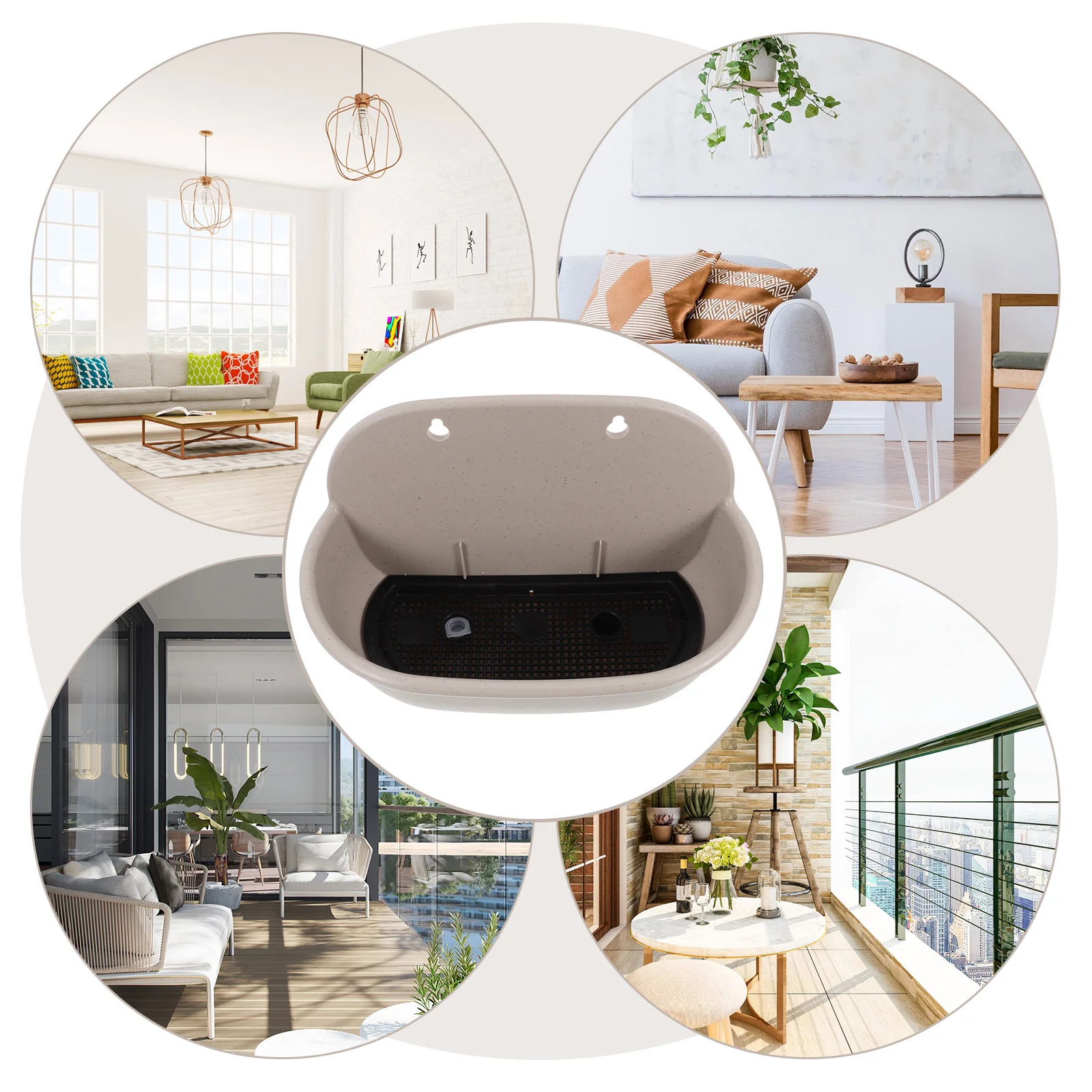 

Wall Mounted Flower Pot For Indoor Plants Thickened Garden Planter Hanging Wall Planter Decorative Plant Container For