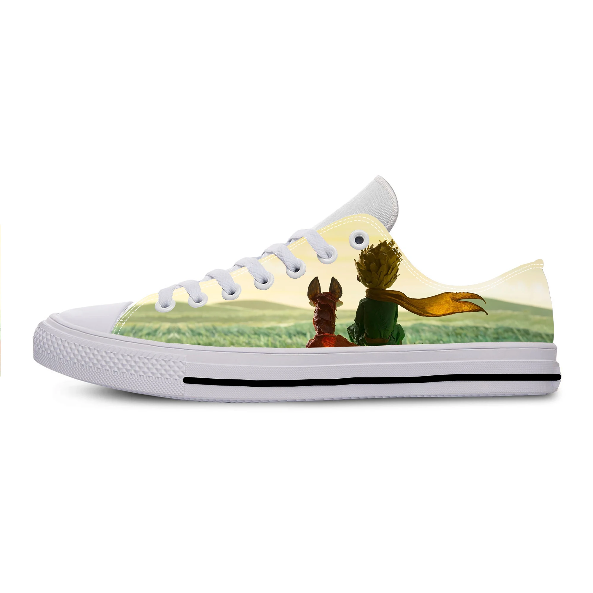 Baskets basses légères et respirantes pour hommes et femmes, chaussures de gril décontractées, impression 3D, dessin animé anime, manga, bande dessinée, petit prince, cool, drôle