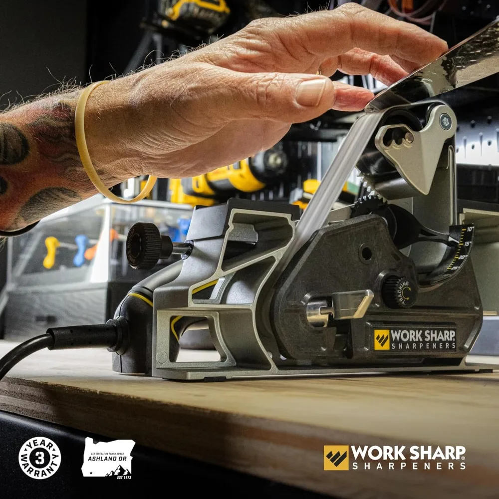 

Ken Onion Edition Knife & Tool Sharpener Elite Mk2 - Adjustable Knife Sharpening System with Blade Grinding Attachment