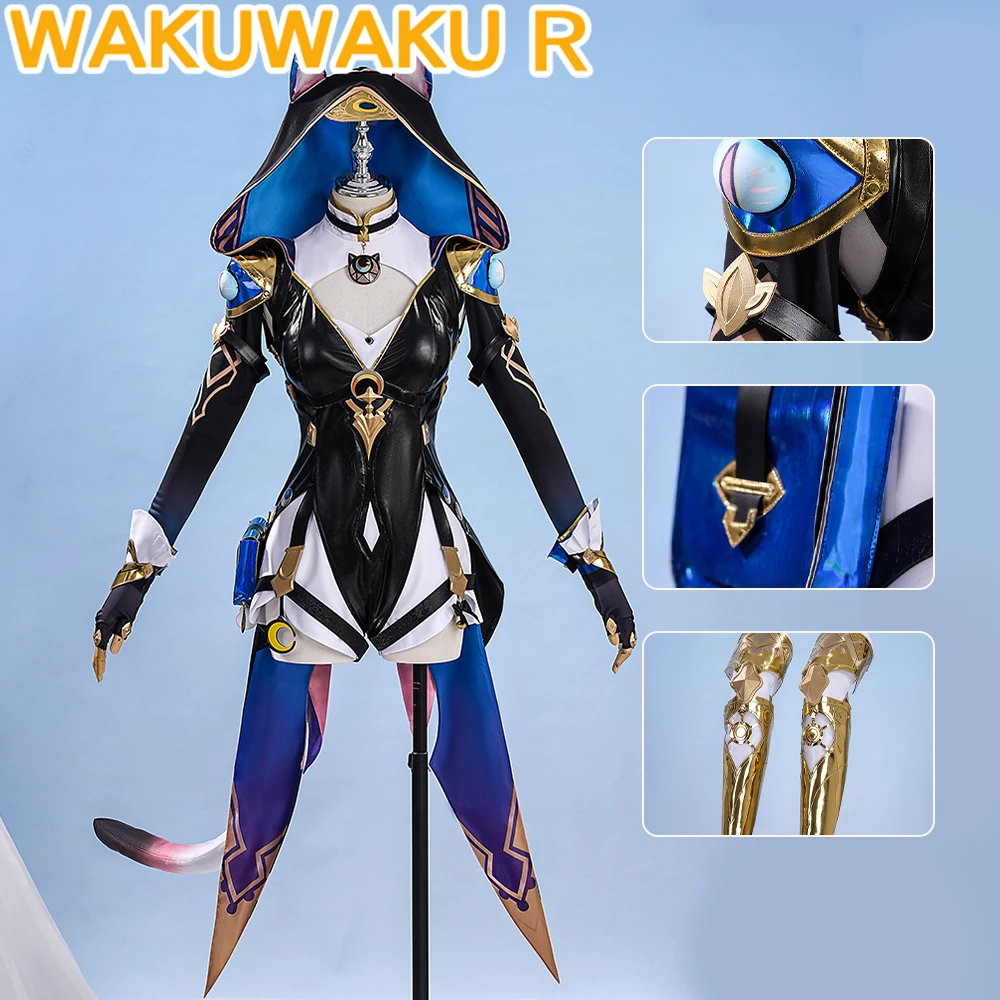 Cipher Cifera Косплей Костюм Игра Honkai: Star Rail【XS-2XL】WakuWaku-R HSR Женский милый кот Cifera Amphoreus Косплей Большие размеры Cipher Cifera Косплей Костюм Игра Honkai: Star Rail【XS-2XL】WakuWaku-R HSR Женский милый кот Cifera Amphoreus Косплей Большие размеры