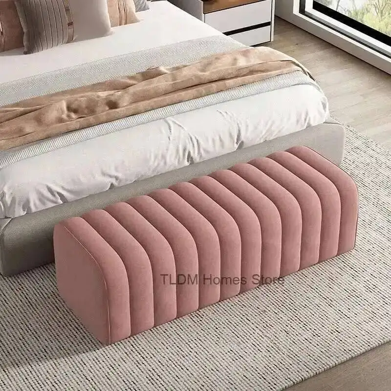 Simple Furniture Shoe-changing Stool Doorway Modern Home Ottoman Comfortable Soft Bag Bench Cloakroom Sofa Side Stools