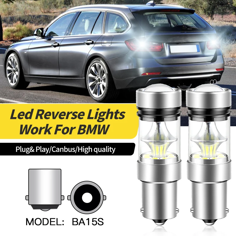 

1156 BA15S P21W Led Car Reverse Lights Canbus Backup Bulbs White Lamps For BMW 3-Series Touring E91 (2005-2012)/F31 (2011-2014)