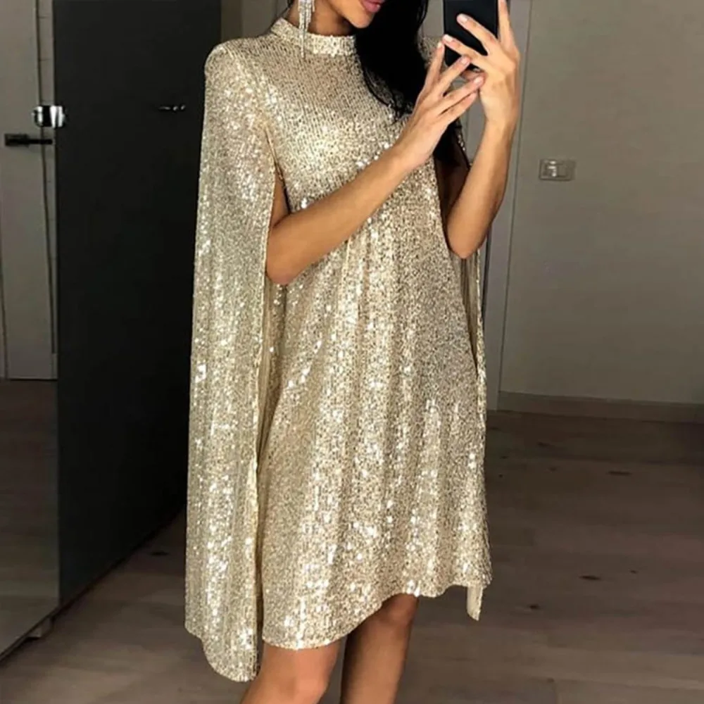 

Y2k Dress for Women Summer Dress Vintage Women Clothing Stage Show Solid Club Streetwear Fashion Clothes Party Sequins Bling