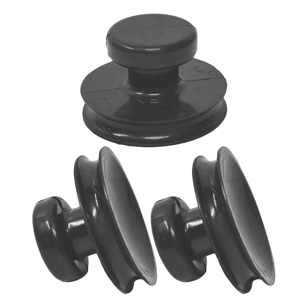 

3 Pcs Buddha Music Bowl Accessories Suction Cup Triple with Screw Cups for Shower Sound Singing Handle Meditation Sucker