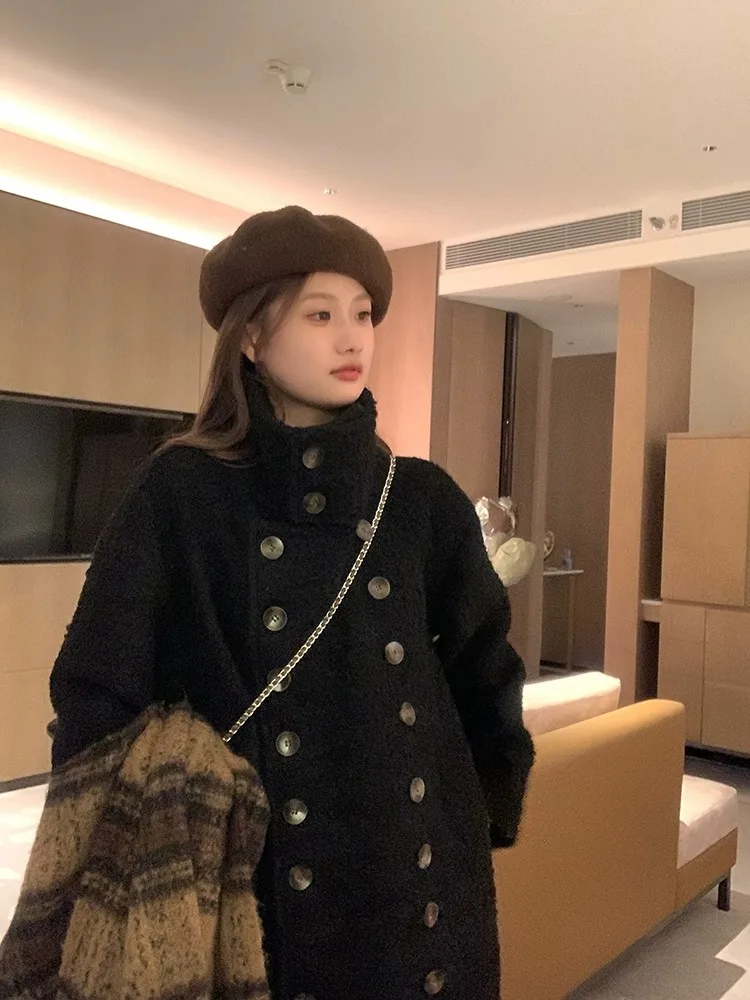 

Lamb Wool Jacket Woman For Women Slim Training Practice Drill Discipline Regimen Routine Program Schedule Plan Scheme Design Ins