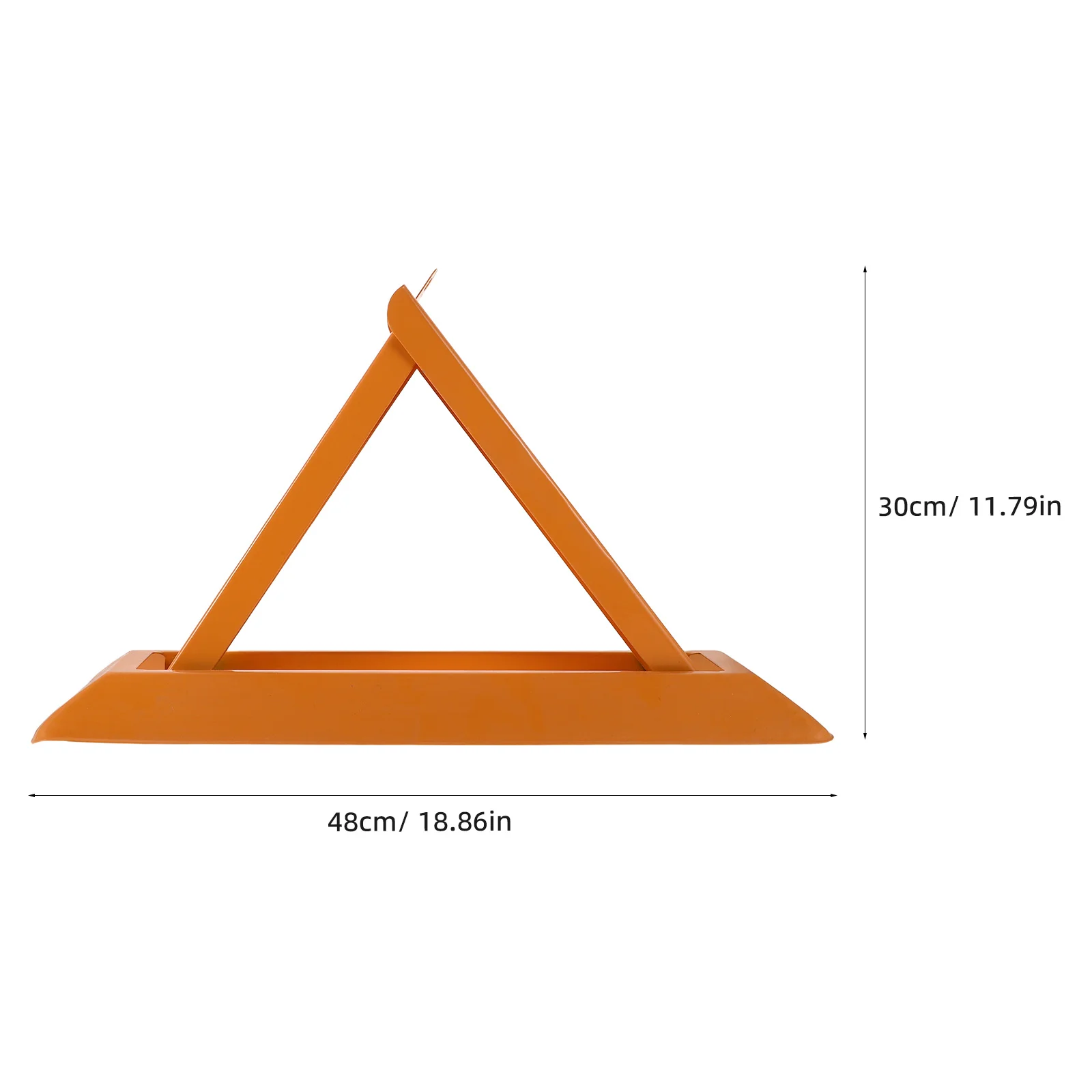 1 conjunto de bloqueio de estacionamento triangular, aço reforçado, anti-pressão, âncora à terra, visibilidade brilhante, barreira de segurança para residencial