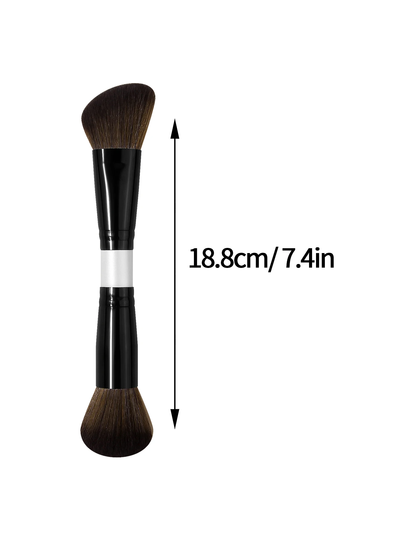 Facial Makeup Brush, a Portable Double-Headed Multi-Functional Makeup Brush, Contour Brush, Loose Powder Brush, Blush Brush, All
