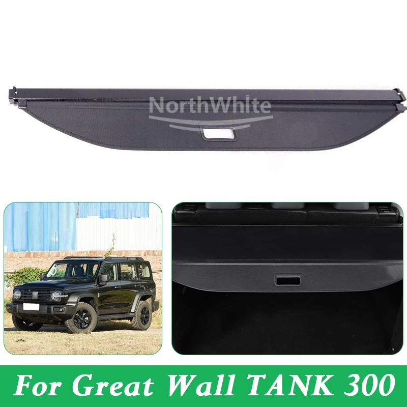 

Car Rear Trunk Curtain Cover Rack Partition Shelter Canvas Storage Decoration Accessories For Great Wall TANK 300 2023 2024 2025