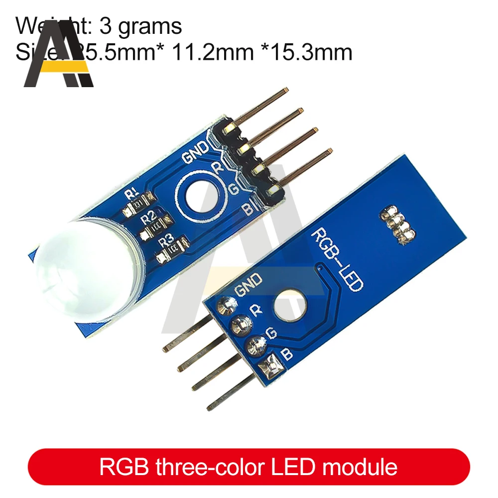 DC5V 10MM RGB LED 모듈 공통 음극 발광 다이오드 3색 LED 모듈