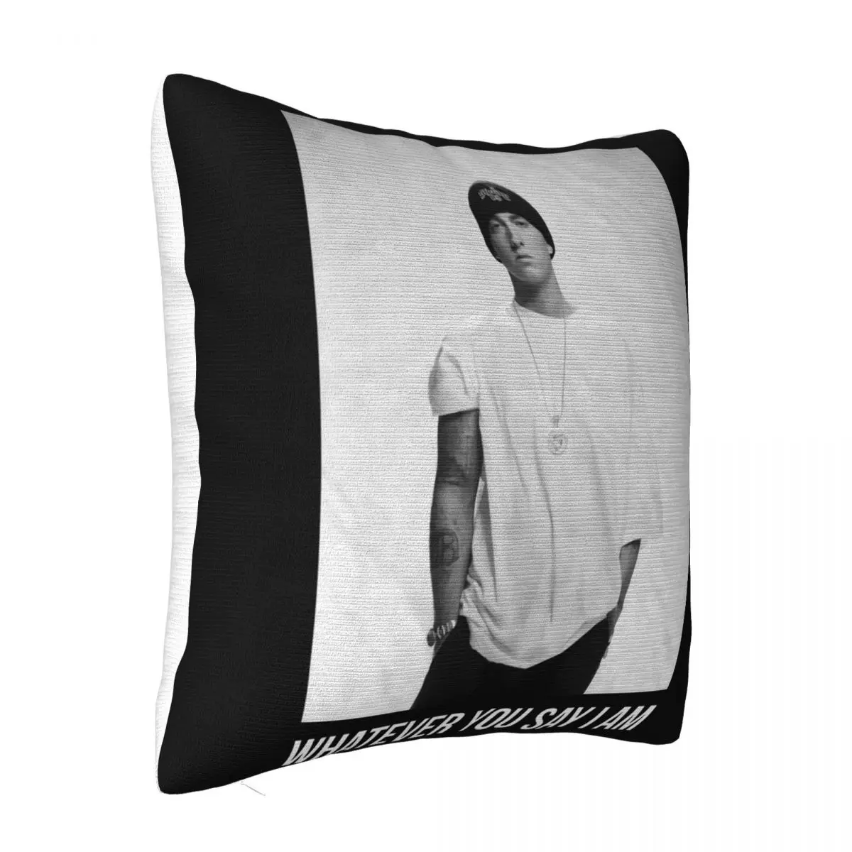 Eminem Whatever Black Mens Rap Unisex Slim Shady New Women Men Game Oversize Style Pillow Case