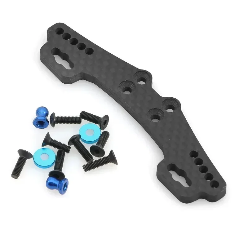 Amortisseur de tour de choc avant et arrière en Fiber de carbone, pièces de mise à niveau pour voiture Tamiya XV01 RC, accessoires
