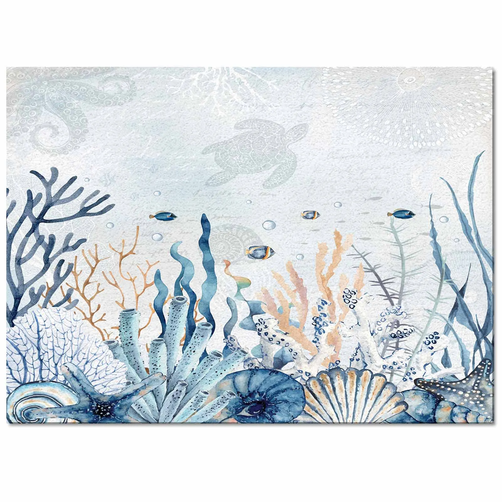 Summer Ocean Coral Shell Conch Sea Star Carpet For Home Living Room Bedroom Bedside Decor Large Area Rug Teen Room Decor Carpet