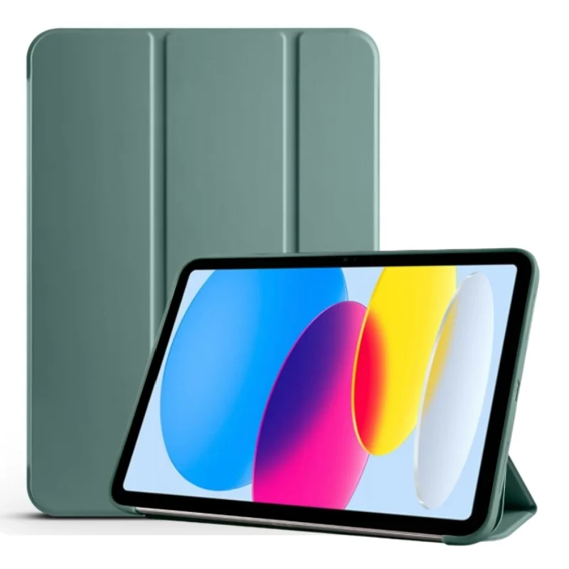 For iPad 10 9 8 7 Generation Case Folding Stand Soft Silicon Back Tablet Cover for iPad Air 6 5 4 3 2 9.7 10.2 10.9 11 inch Case