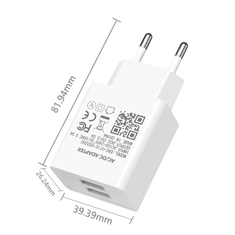 Imagem -02 - Universal Usb Carregador de Energia do Telefone Cabeça Prático Usb Smartphone Dispositivo de Carregamento de Alimentação Acessórios Plugue da ue 50 Peças 5v 2a