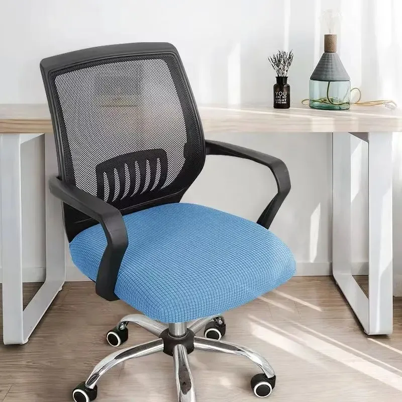 1pc Jacquard Solid Colour Gaming Stuhl bezug Universal verdickte elastische rutsch feste Bürostuhl bezug Spandex Split Stuhl bezug – Detail 7